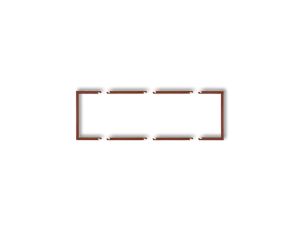 Ramka wypełniająca potrójna serii DECO brązowy metalik 9DRW-3