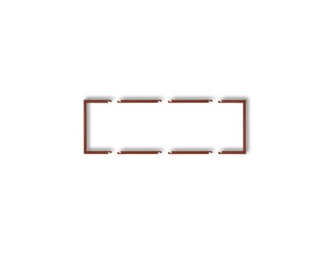 Ramka wypełniająca potrójna serii DECO brązowy metalik 9DRW-3