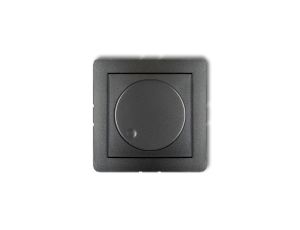 DECO Ściemniacz elektroniczny przyciskowo-obrotowy do lamp LED grafitowy 11DRO-2
