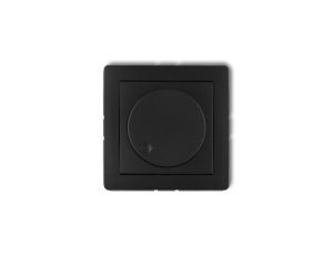 DECO Ściemniacz elektroniczny przyciskowo-obrotowy czarny mat 12DRO-1