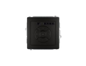 DECO Sterownik roletowy elektroniczny (sterowanie lokalne i pilotem, sterowanie strefą i podstrefą) czarny mat 12DSR-4