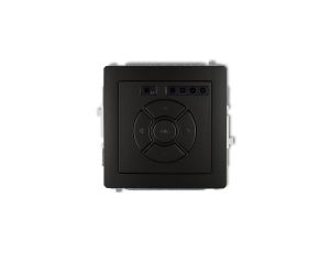 DECO Sterownik roletowy elektroniczny (przycisk strefowy) czarny mat 12DSR-5