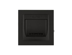 DECO Łącznik hotelowy czarny mat 12DSH-1