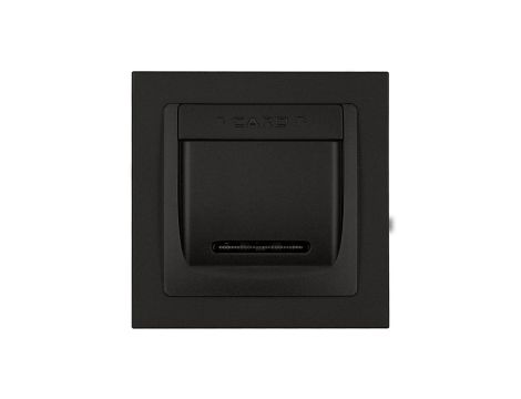 DECO Łącznik hotelowy czarny mat 12DSH-1