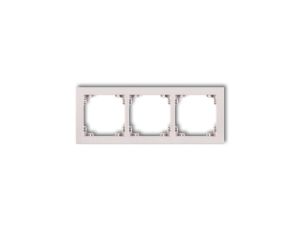 DECO Ramka potrójna DECO Pastel Matt pudrowy róż 40DR-3