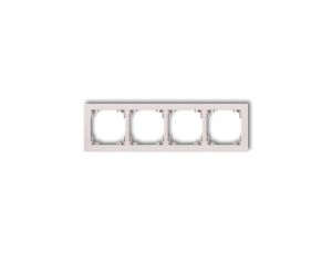 DECO Ramka poczwórna DECO Pastel Matt pudrowy róż 40DR-4