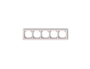 DECO Ramka pięciokrotna DECO Pastel Matt pudrowy róż 40DR-5