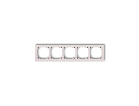 DECO Ramka pięciokrotna DECO Pastel Matt pudrowy róż 40DR-5