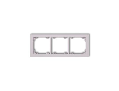 DECO Ramka potrójna DECO Pastel Matt liliowy 41DR-3