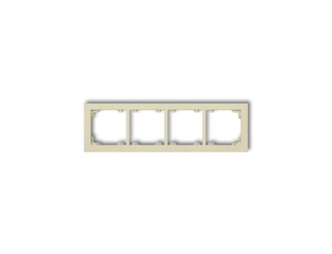 DECO Ramka poczwórna DECO Pastel Matt orzech ziemny 44DR-4