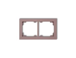 DECO Ramka podwójna DECO Pastel Matt lawendowy 42DR-2