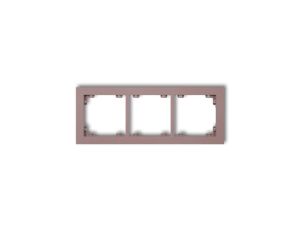 DECO Ramka potrójna DECO Pastel Matt lawendowy 42DR-3