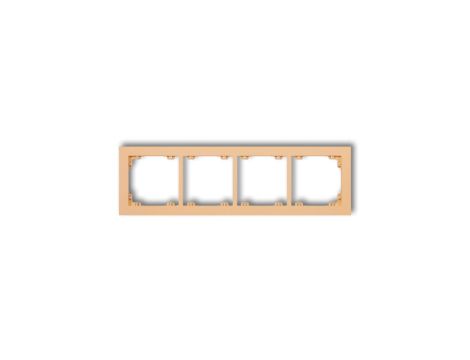 DECO Ramka poczwórna DECO Pastel Matt brzoskwiniowy 45DR-4