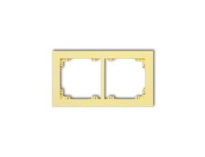 DECO Ramka podwójna DECO Pastel Matt kanarkowy 43DR-2