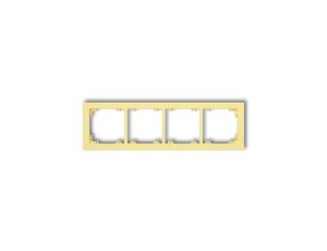 DECO Ramka poczwórna DECO Pastel Matt kanarkowy 43DR-4
