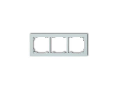 DECO Ramka potrójna DECO Pastel Matt lodowy błękit 47DR-3