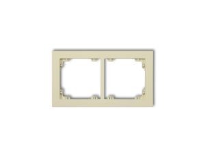 DECO Ramka podwójna DECO Pastel Matt orzech ziemny 44DR-2