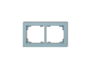 DECO Ramka podwójna DECO Pastel Matt lazurowy 48DR-2