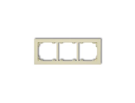DECO Ramka potrójna DECO Pastel Matt orzech ziemny 44DR-3