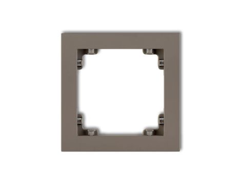 DECO Ramka pojedyncza DECO Pastel Matt czekoladowy 49DR-1