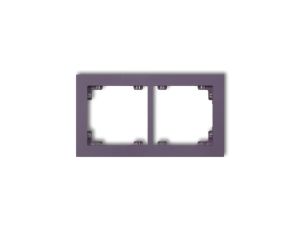 DECO Ramka podwójna DECO Pastel Matt wrzosowy 50DR-2
