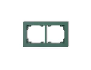 DECO Ramka podwójna DECO Pastel Matt szmaragdowy 51DR-2