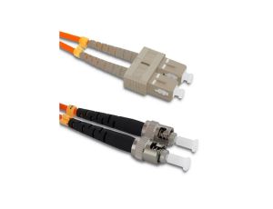 Qoltec Patchcord światłowodowy SC/UPC - ST/UPC Multimode 50/125 OM2 Duplex 3m