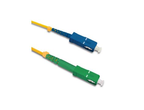 Qoltec Patchcord światłowodowy SC/APC - SC/UPC Singlemode 9/125 G652D Simplex 0.5m