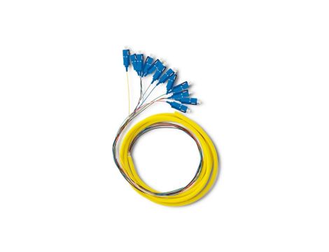 Qoltec 12 x Pigtail światłowodowy SC/UPC Singlemode G657A2 2m