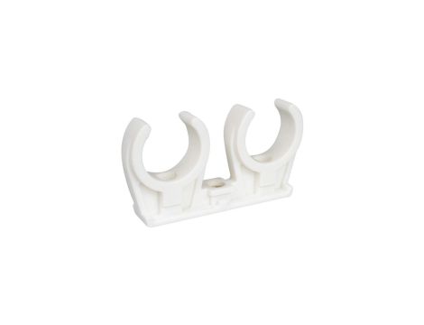 BIS Push-fit Klips podwójny do rur M6 20-22mm 0853222 /50szt./