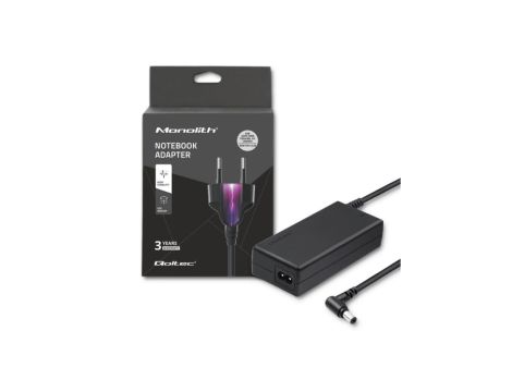 Qoltec Zasilacz do laptopa 65W 19V 3.42A 5.5*2.5 +kabel zasilający