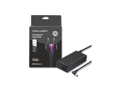 Qoltec Zasilacz do laptopa HP Compaq Toshiba 75W 19V 3.95A 5.5*2.5 +kabel zasilający
