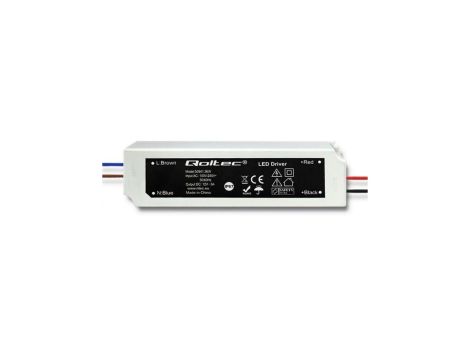 Qoltec Zasilacz impulsowy LED IP67 36W 12V 3A Wodoodporny Biały