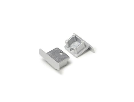 Zaślepka do profil Smart-IN10 srebrna z otworem e3990040 /1szt/