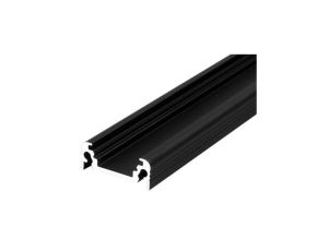 Profil led Surface10 1m anodowany czarny BC/UX nawierzchniowy 77260021