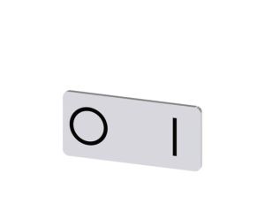 Etykieta samoprzylepna 12,5x27mm srebrna czarna inskrypcja /O I/ SIRIUS ACT 3SU1900-0AC81-0QG0 /10szt./