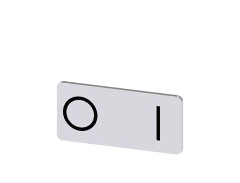 Etykieta samoprzylepna 12,5x27mm srebrna czarna inskrypcja /O I/ SIRIUS ACT 3SU1900-0AC81-0QG0 /10szt./