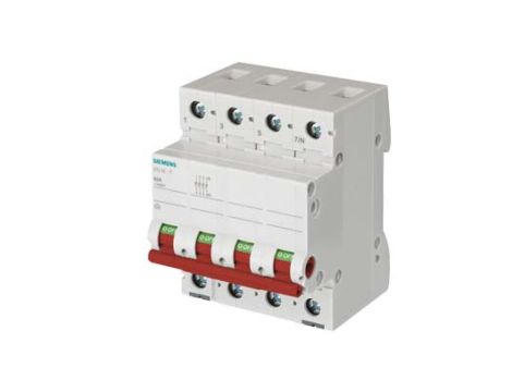 Rozłącznik modułowy 100A 3P+N 400V czerwona dźwignia 5TL1691-1