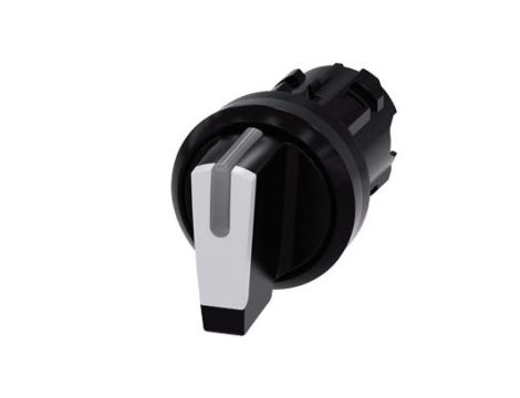 SIRIUS ACT, PRZEŁĄCZNIK Z MOŻLIWOŚCIĄ PODŚW., 22MM, OKRĄGŁY, TWORZYWO, CZARNY/BIAŁY, KR. PIÓRO, 3 POZ. I OII 3SU1002-2BN60-0AA0