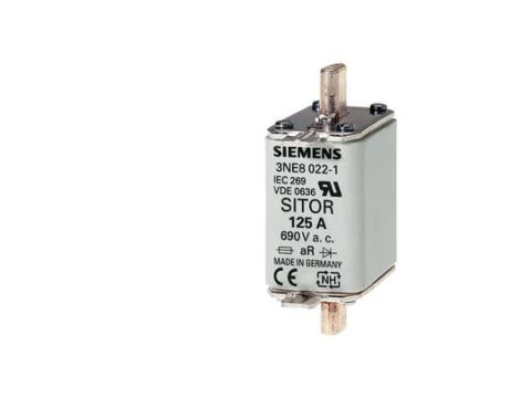 Wkładka bezpiecznikowa 00 125A 690V SITOR FUSE-LINK 3KL klasa GR DIN 43620 AC 3NE1022-2 /3szt./