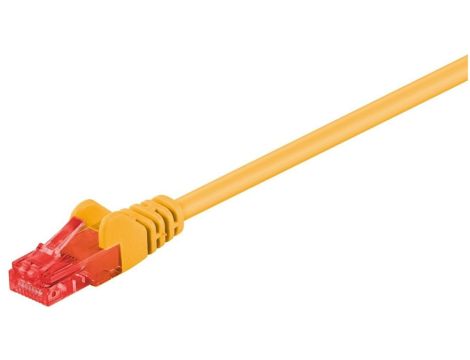 Kabel krosowy patchcord U/UTP kat.6 CCA żółty 7,5m 68428
