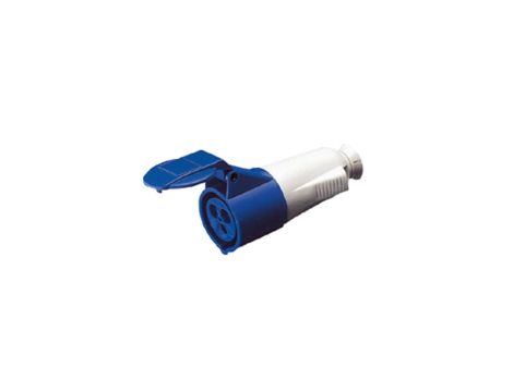 Gniazdo przenośne 3P 16A 230V niebieskie 6h IP44 ELIT00683
