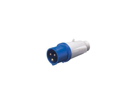 Wtyczka przenośna 16A 3P 230V niebieska 6h IP 44 IEC 309 ELIT00672