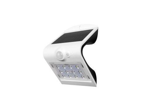 Lampa Solarna Ścienna LED z czujnikiem ruchu VT-767 1.5W 220lm Biało/Czarny IP65 8276