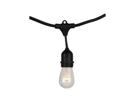 Girlanda, łańcuch LED 15x E27 VT-713 Czarny IP65 (bez żarówek) 3673