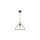 Lampa Wisząca VT-7321 E27 Max. 60W Trójkąt Czarna 3838