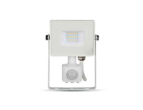 Projektor LED 10W 800lm 4000K Dioda SAMSUNG z czujnikiem ruchu PIR Biały IP65 434