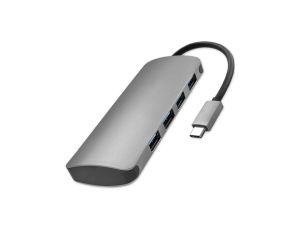 Qoltec Hub Adapter USB-C 3.1 5w1 4x USB 3.0 DC