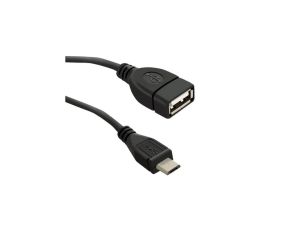 Qoltec Kabel USB OTG 2.0 A żeński Micro USB B męski 0.2m