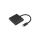 Qoltec Hub Adapter USB-C 3.1 3w1 USB 3.0 HDMI 4K USB-C 3.1 PD 100W
